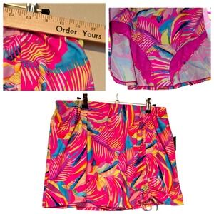 New Bright Tropical‎ Torrid Swim Skirt / short With Shorts Size 1 1x 33x11 Beach